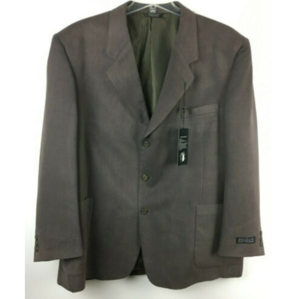 New Bolzano Notch Lapel 3 Button Sport Jacket  Sz 50R  NWT